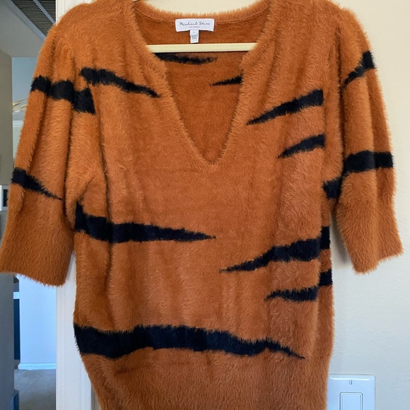 Michael Stars cropped tiger sweater - Picture 4 of 6